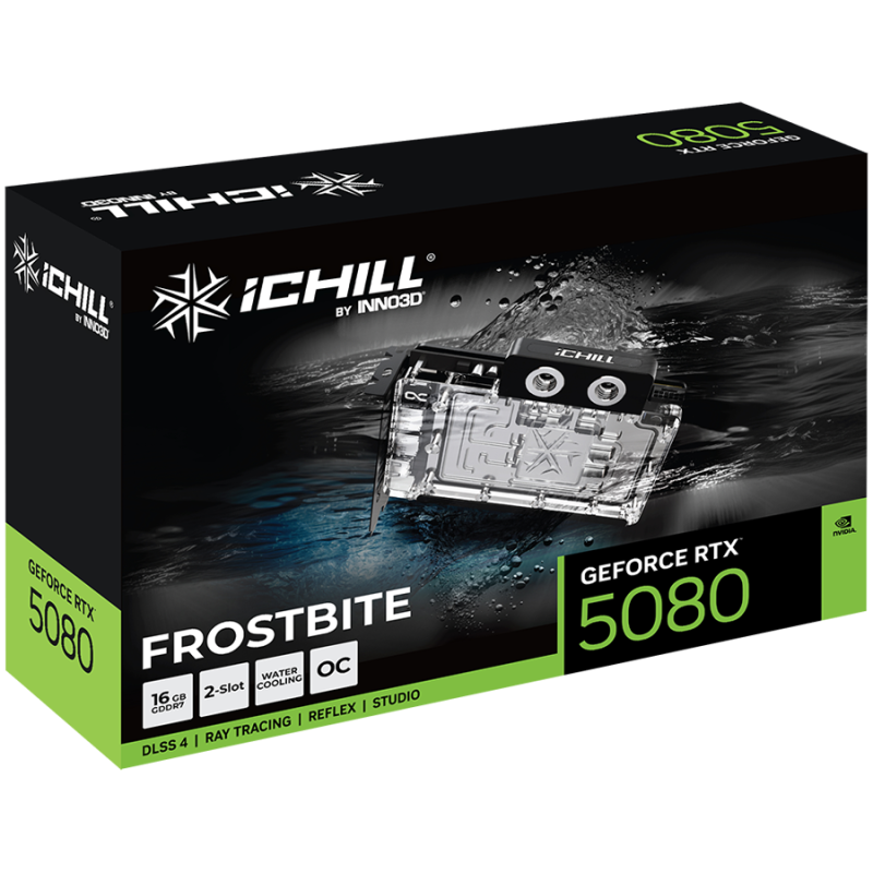 Grafična kartica INNO3D GeForce RTX 5080 iChill Frostbite OC, 16GB