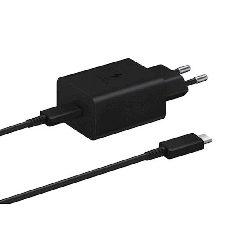 Polnilec Samsung  + kabel Type-C 45W, črn
