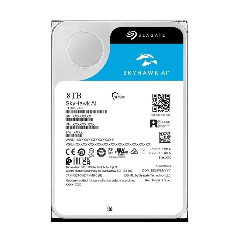 Trdi disk SEAGATE SkyHawk 8TB SATA3 256MB 3,5"
