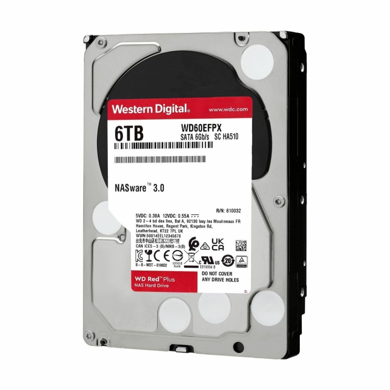 Trdi disk 6TB SATA3 WD Red Plus, WD60EFPX
