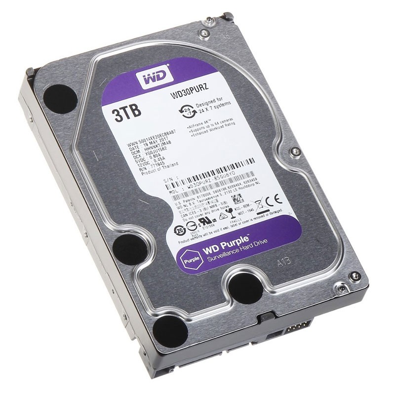 Trdi disk 3,5" WD PURPLE 3TB SATA3, WD33PURZ