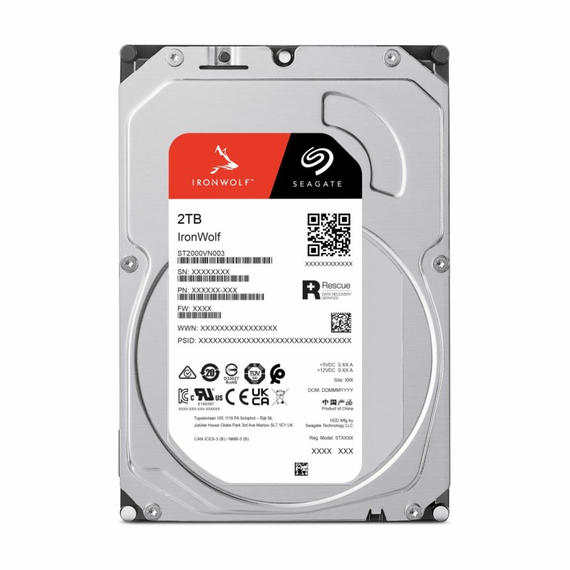 Trdi disk 3,5" Seagate IronWolf 2TB SATA3, ST2000VN003