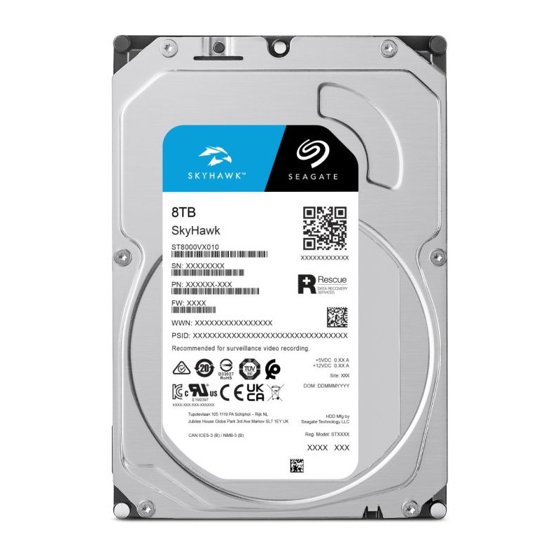Trdi disk 3,5" Seagate Surveillance Skyhawk 8TB SATA3, ST8000VX010