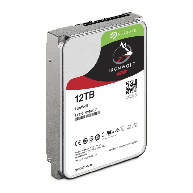 Trdi disk 12TB SATA 7200 SEAGATE NAS IronWolf