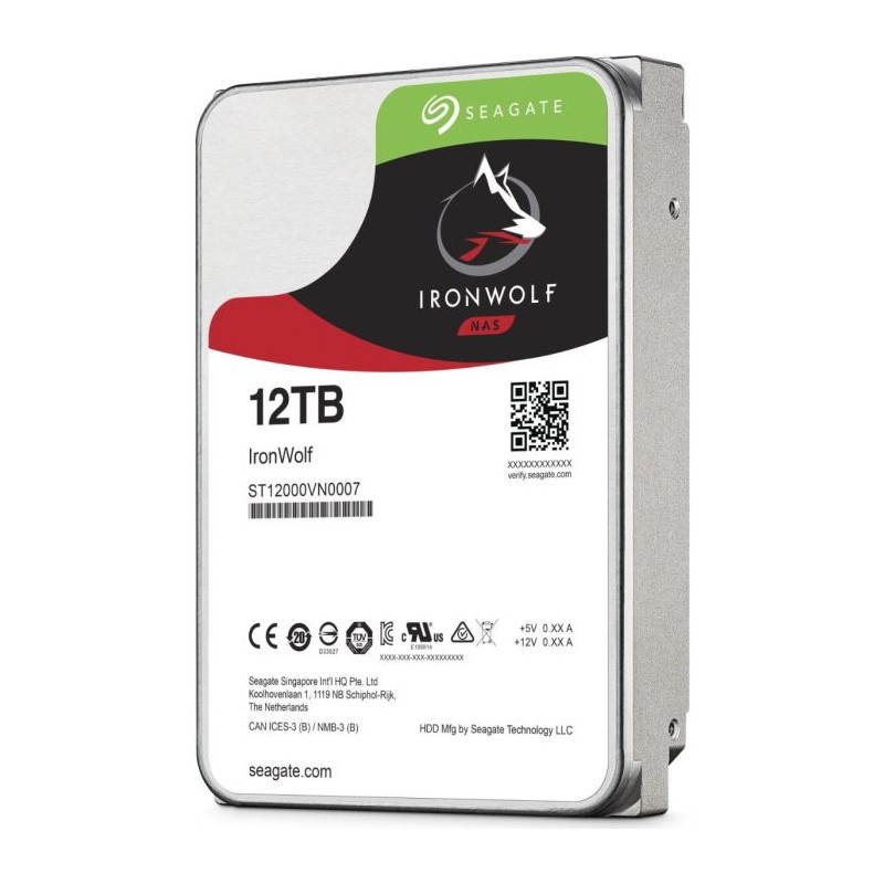 Trdi disk 12TB SATA 7200 SEAGATE NAS IronWolf