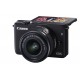 Digitalni brez-zrcalni fotoaparat CANON EOS M10 + EFM15-45IS STM, črn