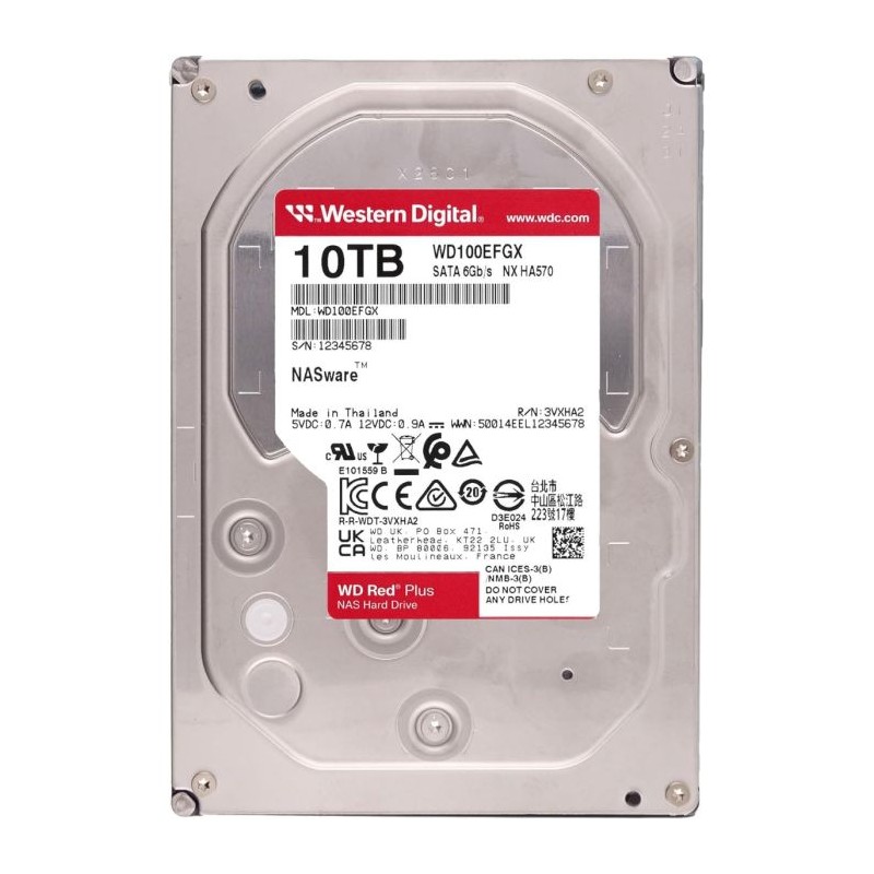 Trdi disk 10TB 3.5 SATA3 WD Red Plus WD100EFGX