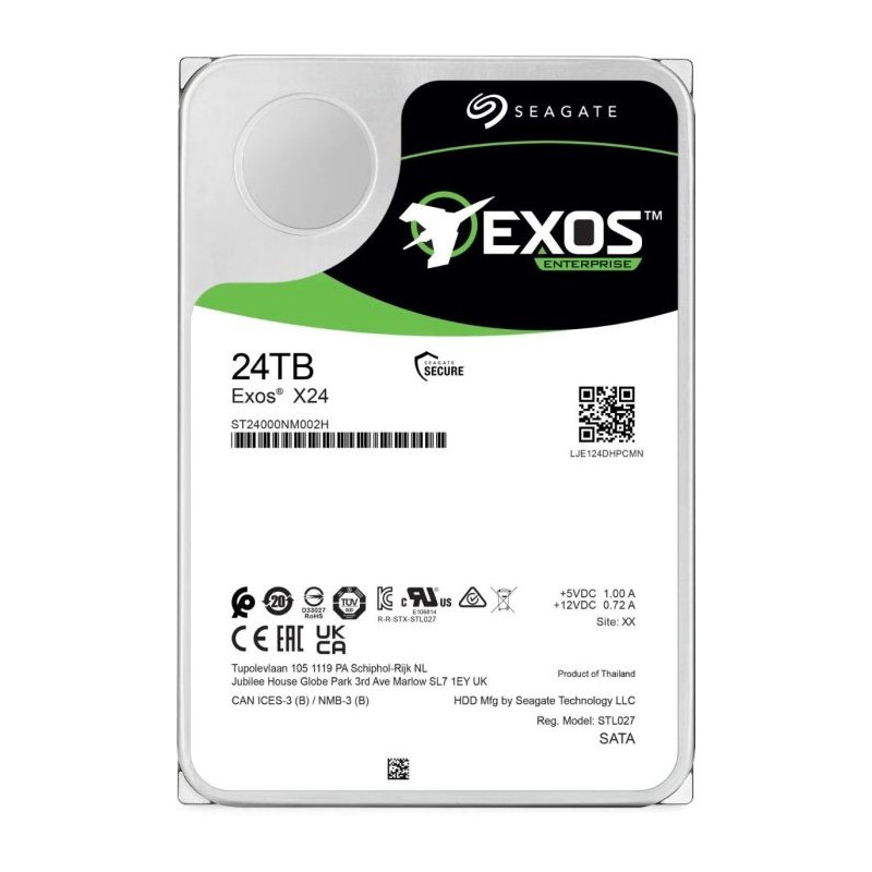 Trdi disk 24TB 3.5 SATA3 Seagate Exos X24 ST24000NM002H