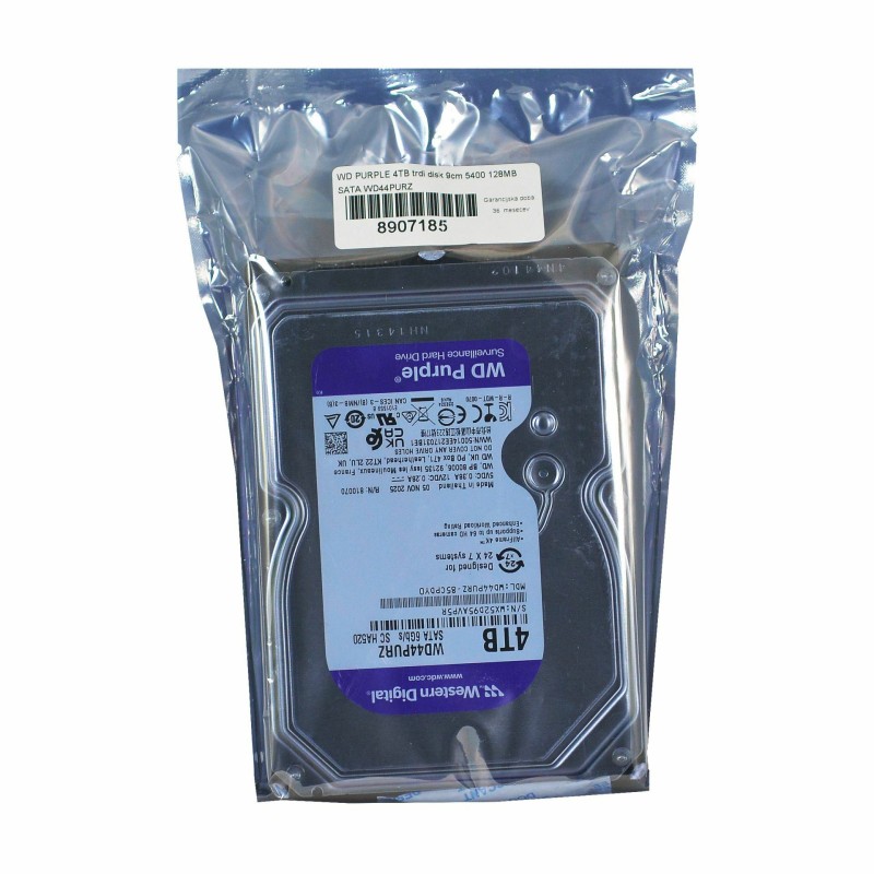 Trdi disk 4TB 3,5 SATA3 WD Purple, WD44PURZ
