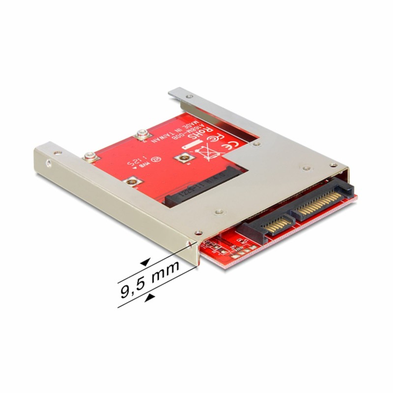 Adapter za disk SATA - mSATA z okvirjem Delock