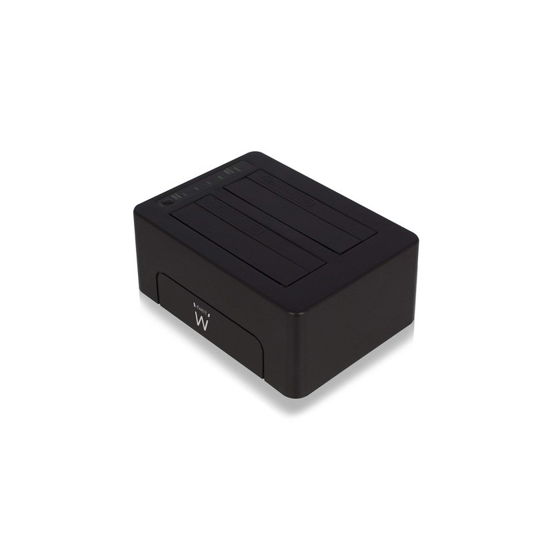 Postaja za HDD/SSD Ewent EW7014, 2x 2.5/3.5, SATA na USB 3.1, črna