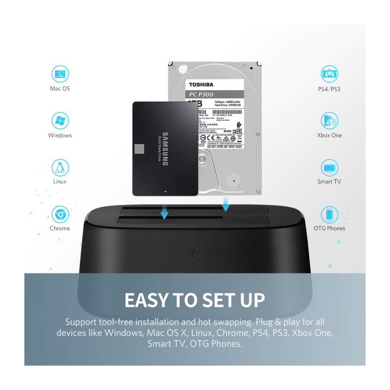 Priključna postaja Ugreen za trdi disk USB 3.0 - SATA