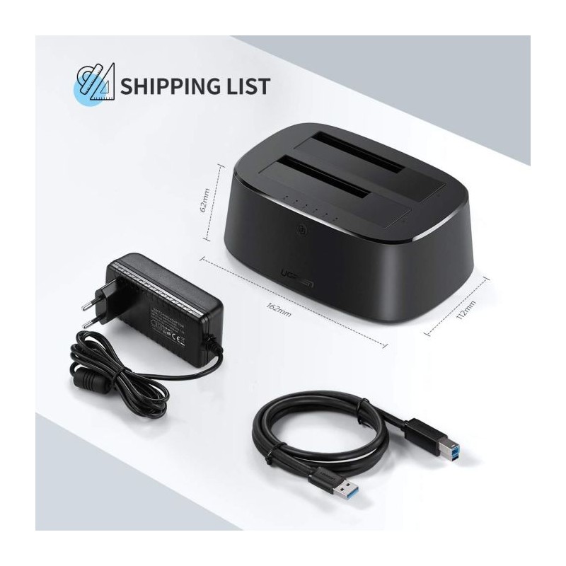 Priključna postaja Ugreen za trdi disk USB 3.0 - SATA