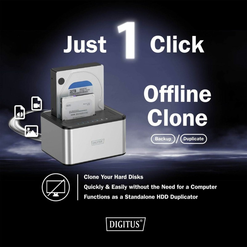 Čitalec in presnemovalec diskov Digitus DA-71540-2