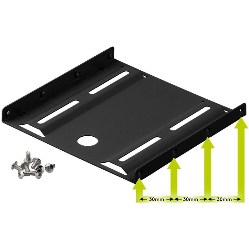 Nosilec za vgradnjo 2.5" SSD diska v 3.5" mesto Goobay
