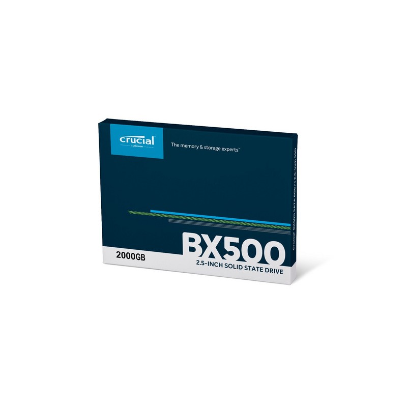 Trdi disk SSD 2TB 2.5 SATA3 3D TLC, 7mm, CRUCIAL BX500, CT2000BX500SSD1