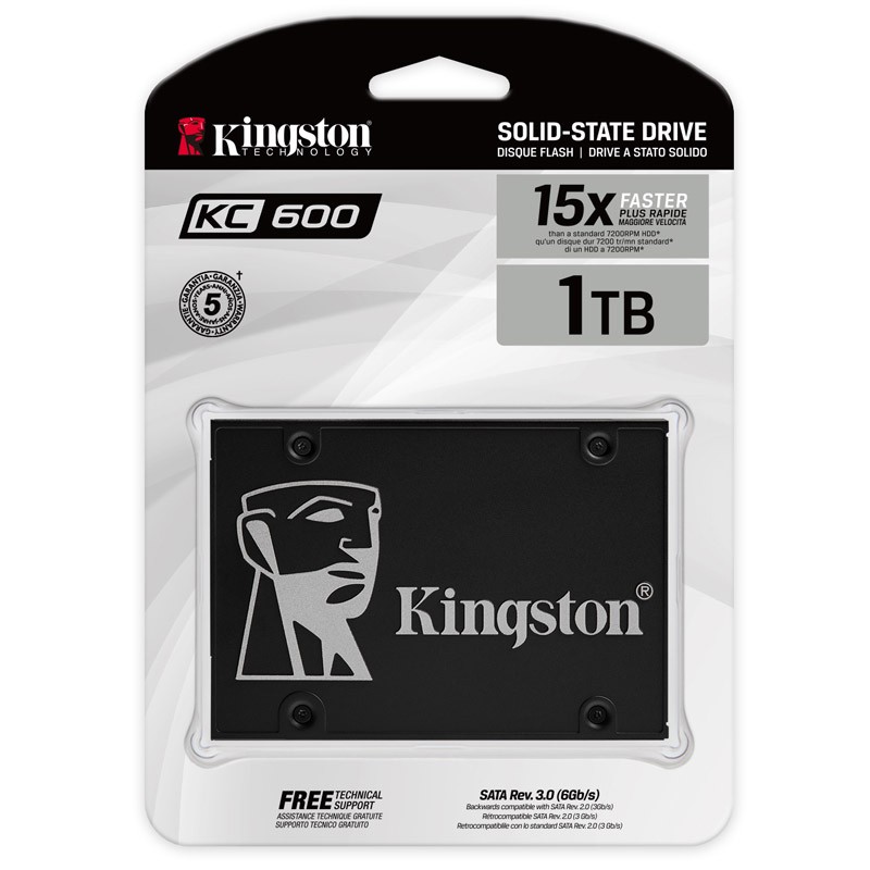 SSD disk 1TB SATA3 Kingston KC600 (SKC600/1024G)