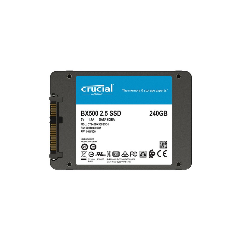 SSD disk 240GB SATA3 Crucial BX500 (CT240BX500SSD1)