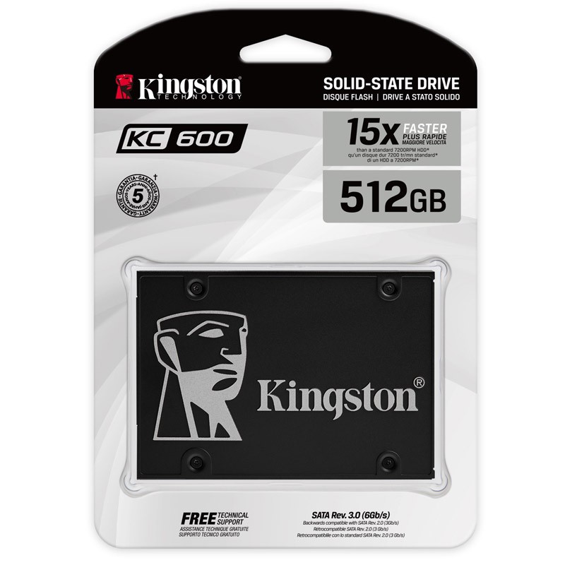 SSD disk 512GB SATA3 Kingston KC600 (SKC600/512G)