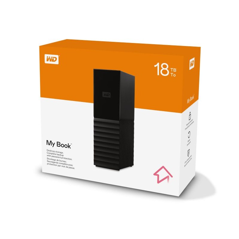 Zunanji trdi disk 18TB USB 3.0 WD My Book, WDBBGB0180HBK-EESN