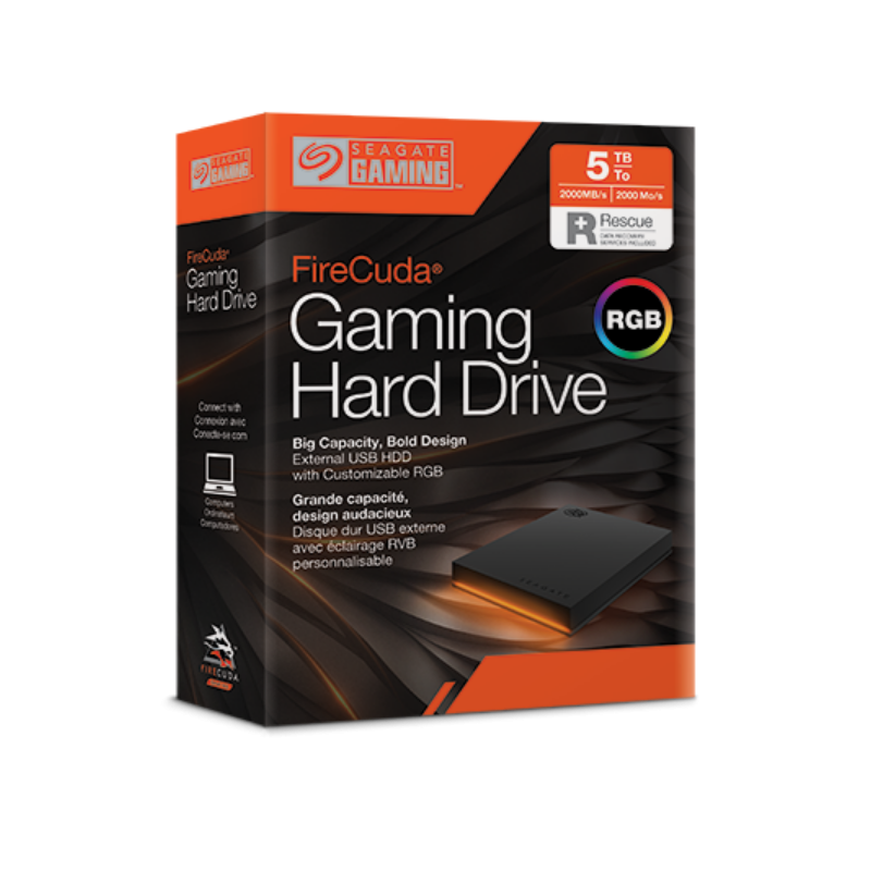 Zunanji disk 5TB USB FireCuda GAMING DRIVE, STKL5000400