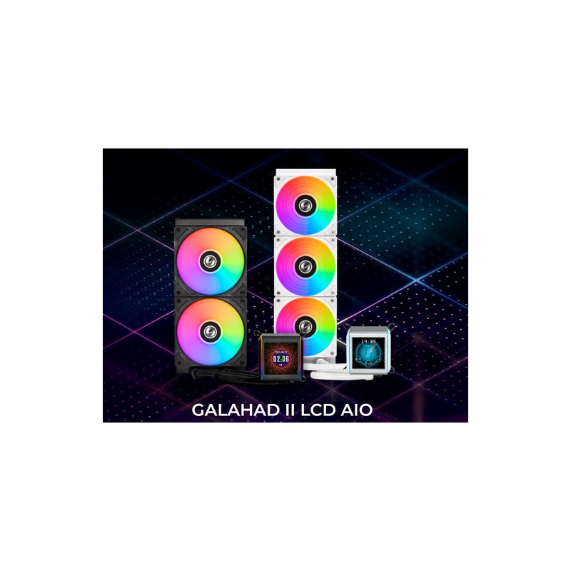 Vodno hlajenje Lian Li GALAHAD II LCD 360, ARGB, črn