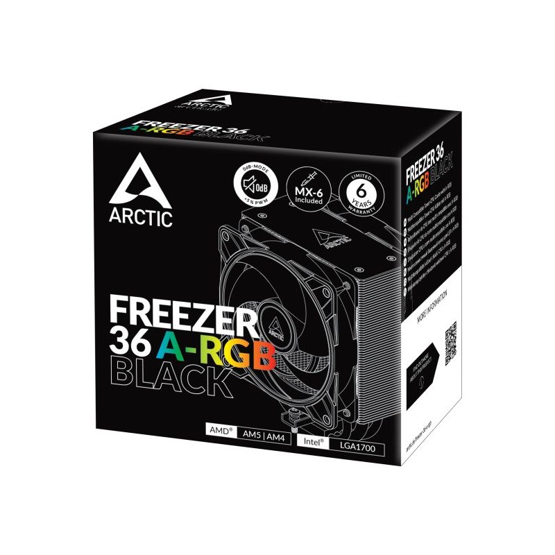 Hladilnik ARCTIC Freezer 36 A-RGB črn