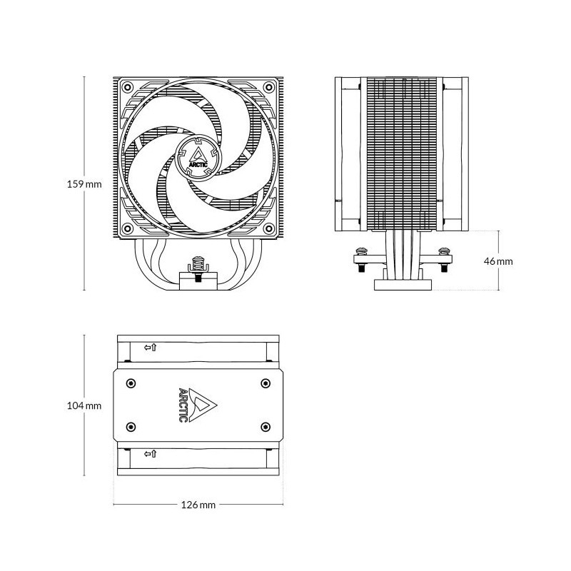 Hladilnik za desktop procesorje ARCTIC Freezer 36 CO, ACFRE00122A