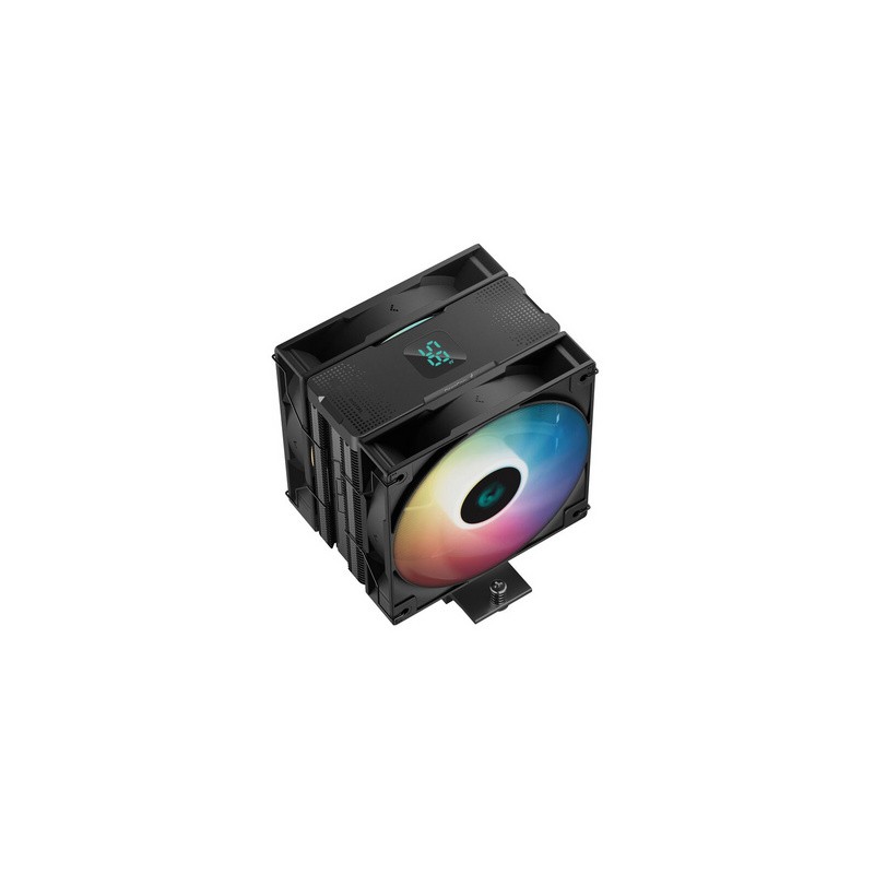 Hladilnik DeepCool AG400 Digital Plus ARGB, 2x 120mm,  črn