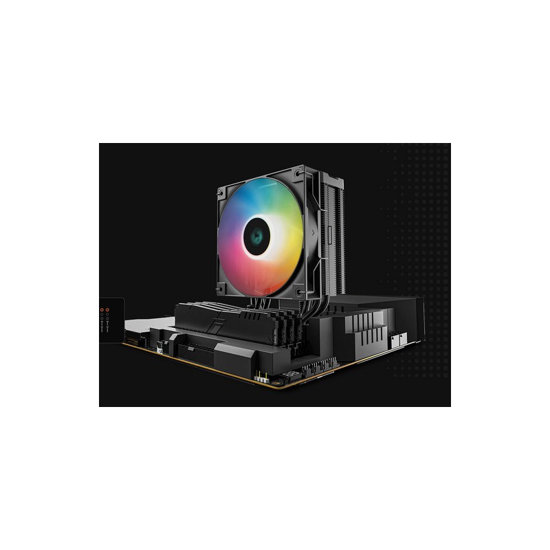 Hladilnik DeepCool AG400 Digital, ARGB, 120mm, 240W TDP, črn