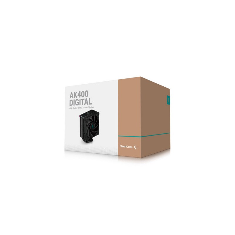 Hladilnik DeepCool AK400 Digital, ARGB, 120mm, 220W TDP, črn