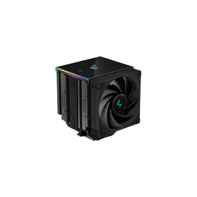 Hladilnik DeepCool AK620 DIGITAL, ARGB, 2x 120mm, 260W TDP, črn