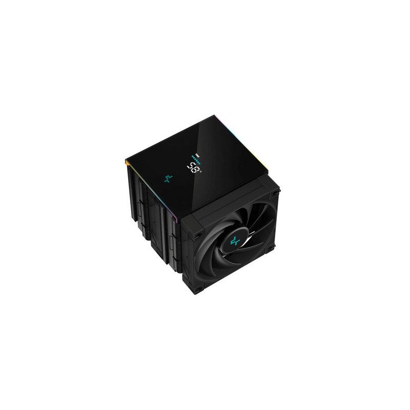 Hladilnik DeepCool AK620 DIGITAL, ARGB, 2x 120mm, 260W TDP, črn