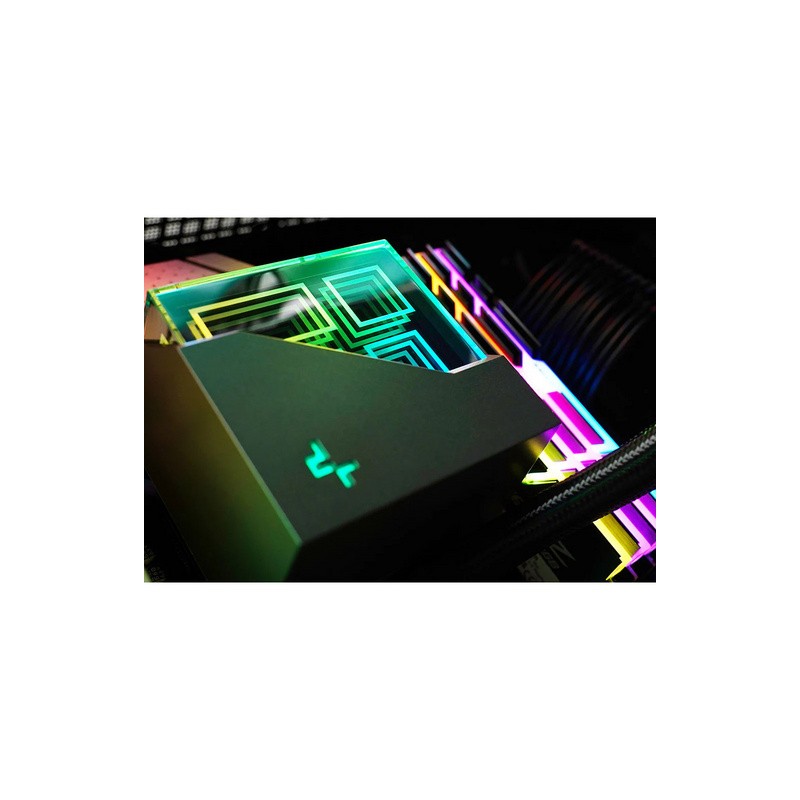 Vodno hlajenje AIO DeepCool LT520, 240mm, RGB, črn