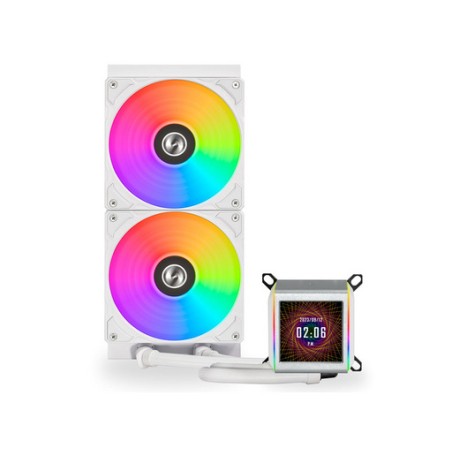 Vodno hlajenje AIO Lian Li GALAHAD II LCD 280, ARGB, bel