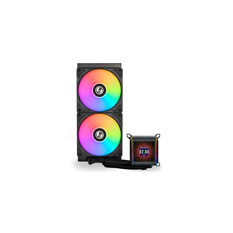 Vodno hlajenje AIO Lian Li GALAHAD II LCD 280, ARGB, črn