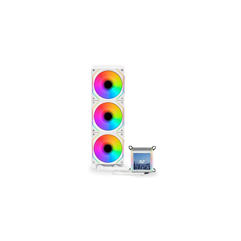 Vodno hlajenje AIO Lian Li GALAHAD II LCD 360 SL-Infinity, ARGB, bel