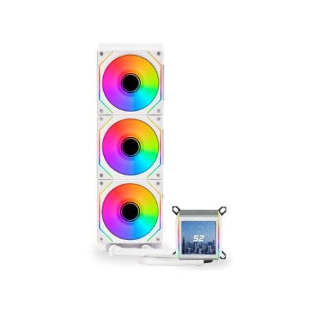Vodno hlajenje AIO Lian Li GALAHAD II LCD 360 SL-Infinity, ARGB, bel