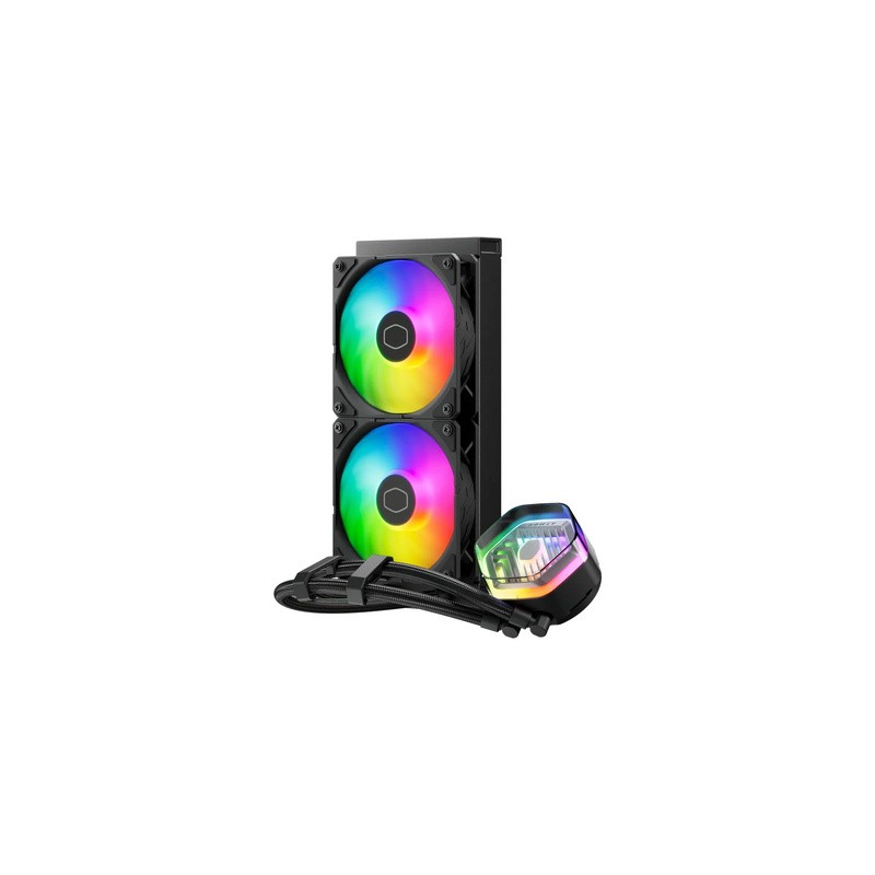 Vodno hlajenje Cooler Master Liquid 240 Atmos, 240mm, ARGB, črn