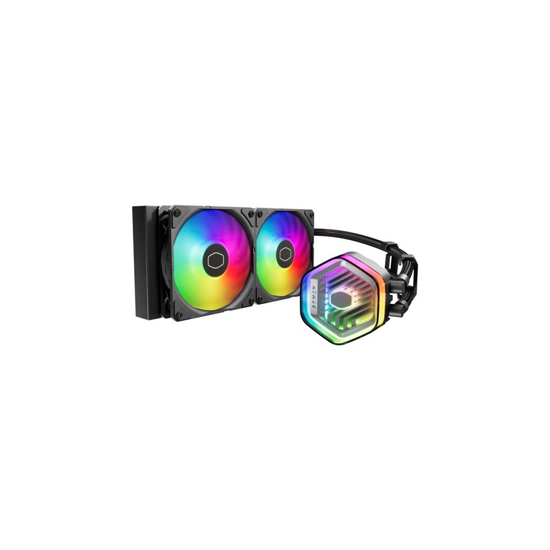 Vodno hlajenje Cooler Master Liquid 240 Atmos, 240mm, ARGB, črn