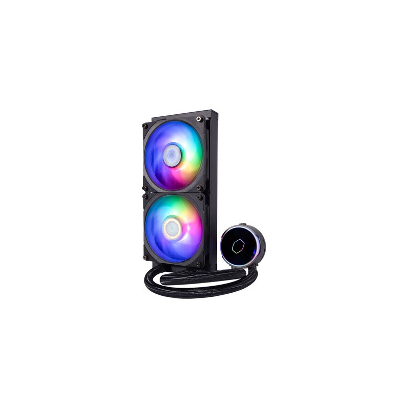 Vodno hlajenje Cooler Master Liquid PL240 Flux, 240mm, ARGB, črn