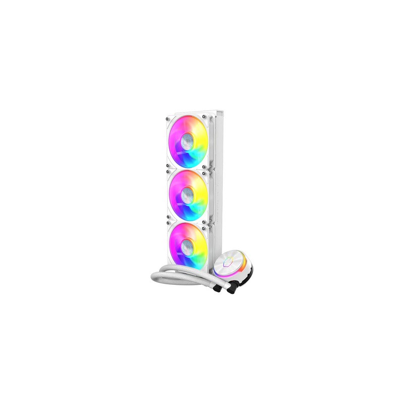 Vodno hlajenje Cooler MasterLiquid PL360 Flux, 360mm, ARGB, bel