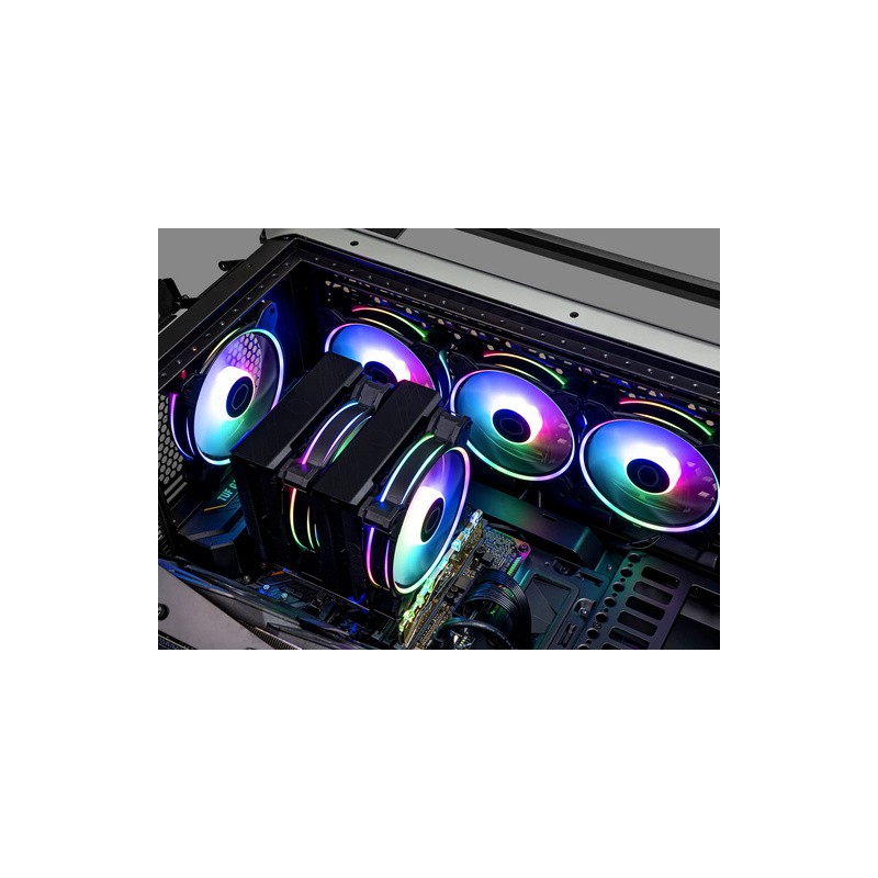 Ventilator Cooler Master Fan MF120 Halo2 ARGB PWM 120mm, črn