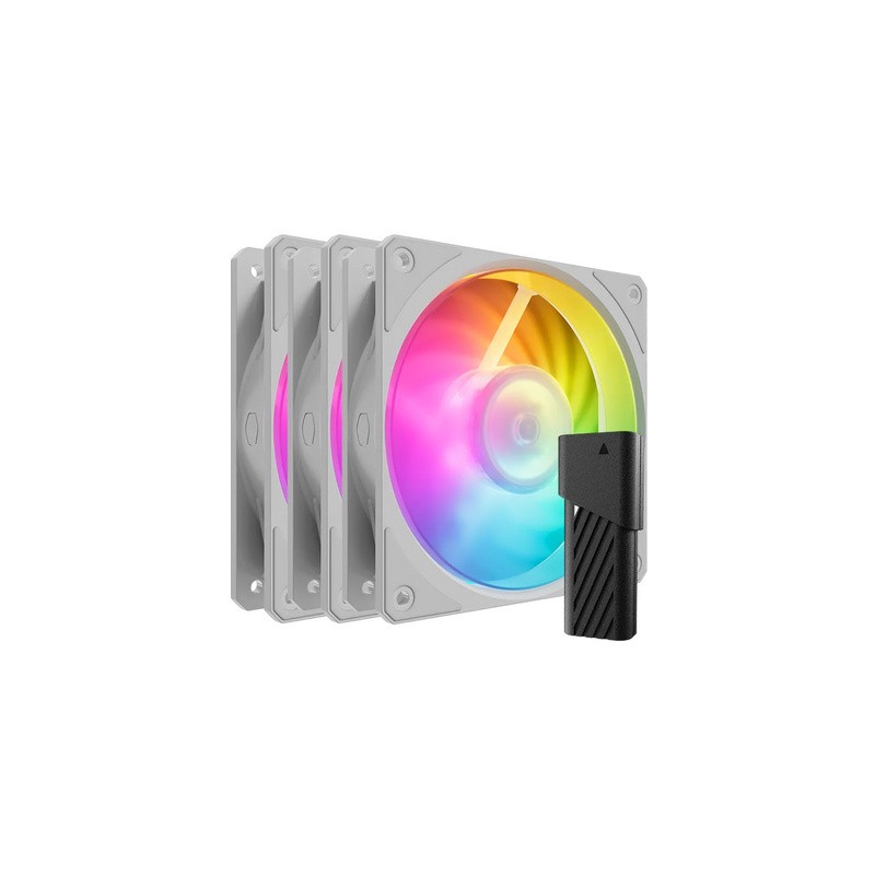 Ventilator Cooler Master Mobius 120P ARGB PWM, 3 Pack + kontroler, bel