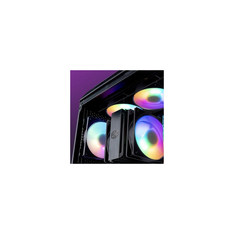 Ventilator Cooler Master Mobius 120P ARGB PWM, 3 Pack + kontroler, črn