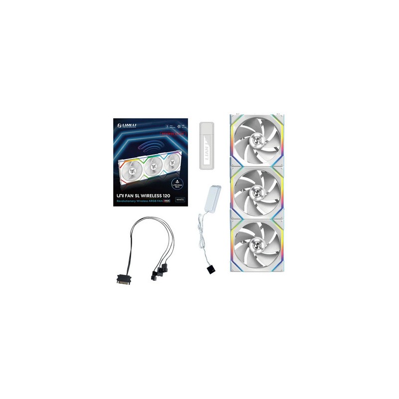 Ventilator Lian Li UNI FAN SL 120 Reverse Blade ARGB, PWM, 3 Pack, bel