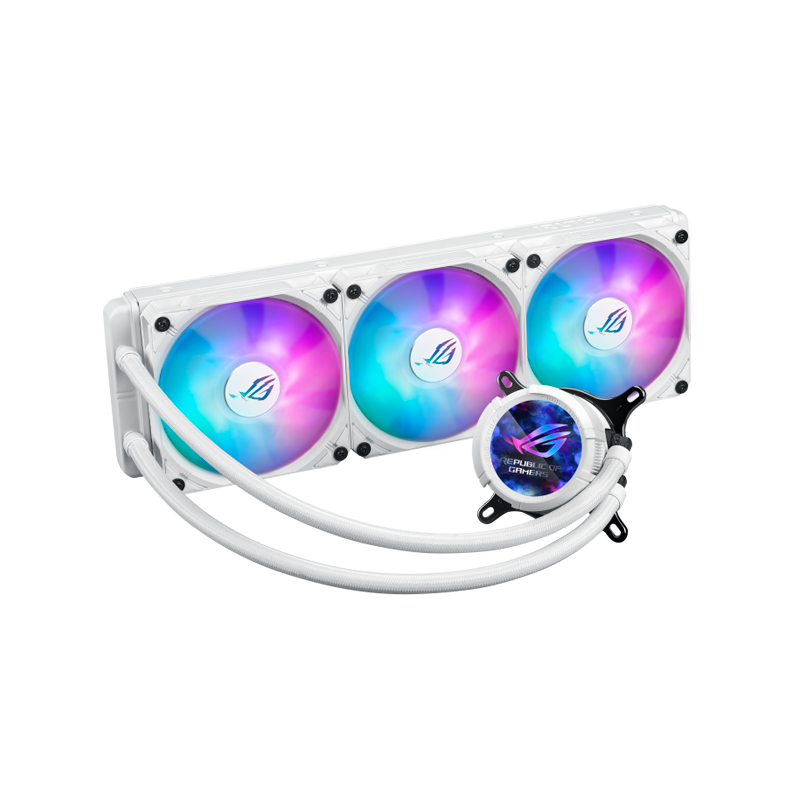 Vodno hlajenje ASUS ROG Strix LC III 360 ARGB, 360mm, LCD, bela