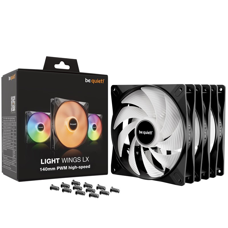 Ventilator BE QUIET! LIGHT WINGS LX High Speed (BL130), 140mm, 4-pin, 3x