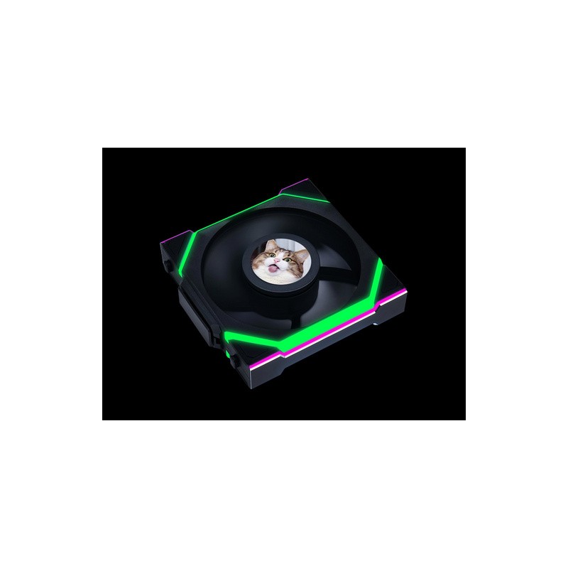 Ventilator Lian Li UNI FAN SL Wireless LCD 120mm, črn
