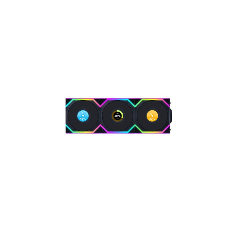 Ventilator Lian Li UNI FAN SL Wireless 120mm, 3 Pack + kontroler, črn